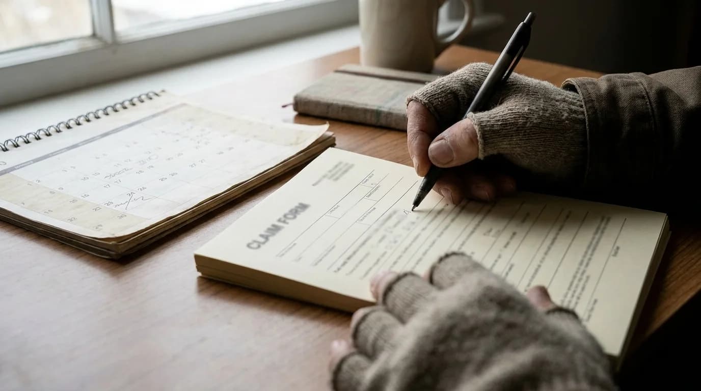 Completing an armed forces compensation scheme claim form within the scheme time limit