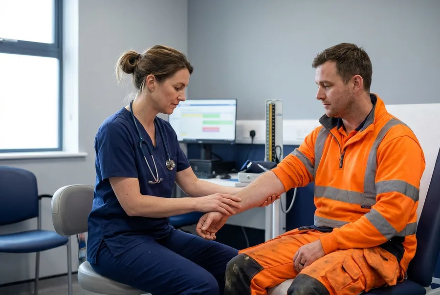 Workplace injury medical assessment for an employer liability claim