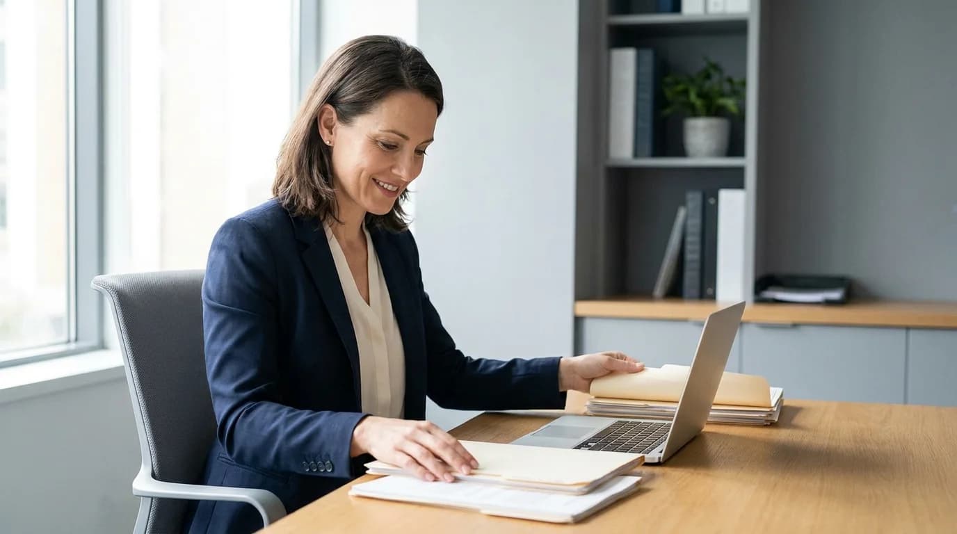 Case manager coordinating a medico-legal report instruction for an expert