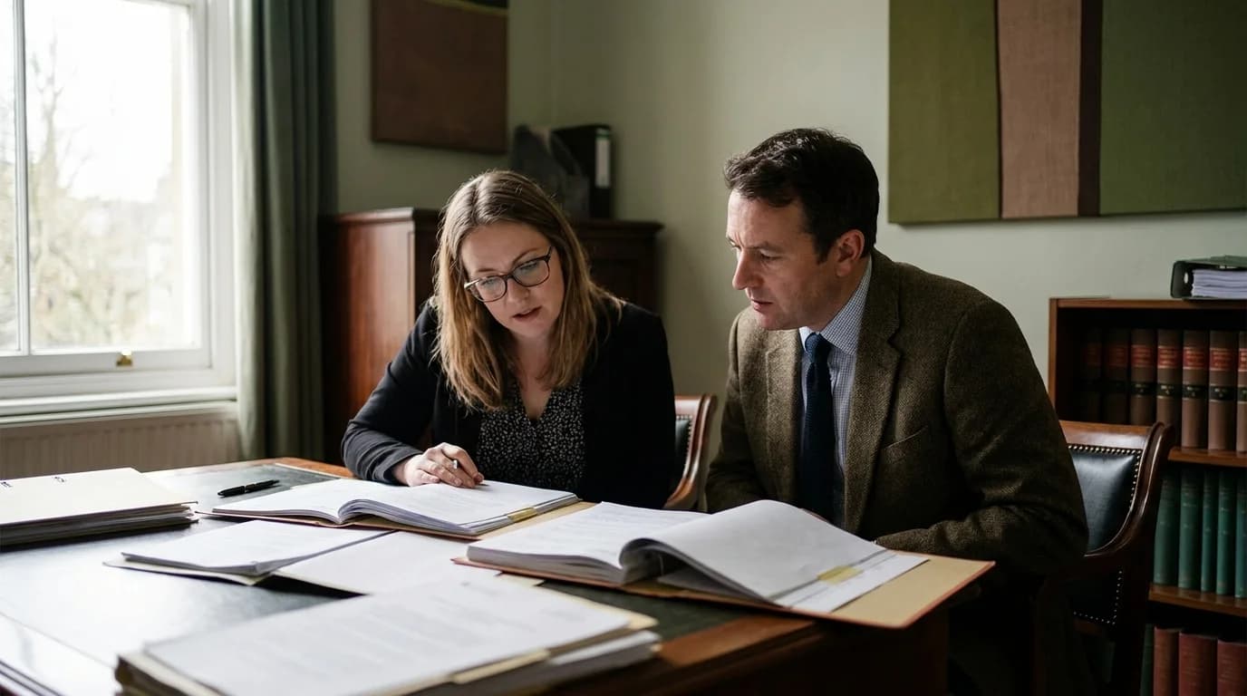 Solicitor and client discussing a military injury civil claim that needs a medico-legal report