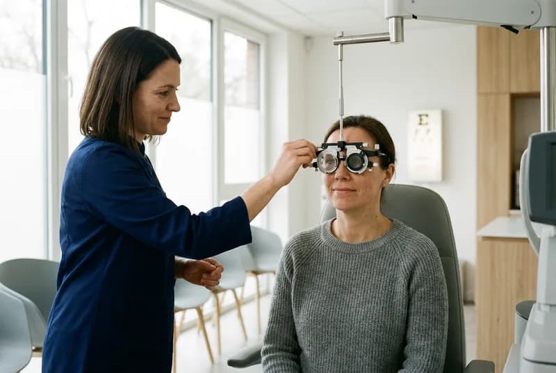 Vision acuity test for an ophthalmology medico-legal report